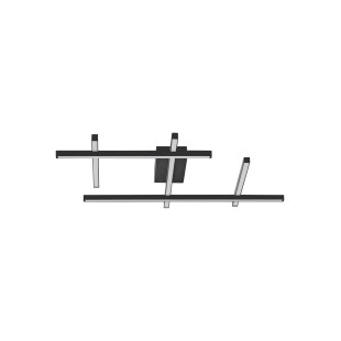Plafon nowoczesny ze ściemniaczem triac Terzzo 80cm LED 3000K czarny