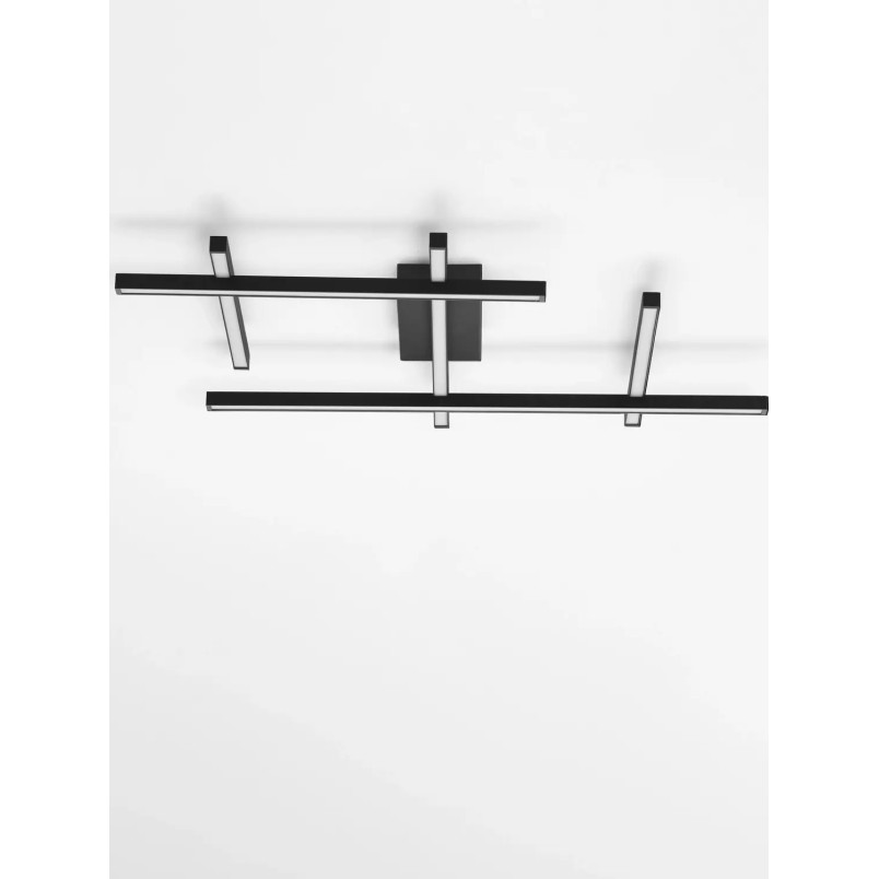 Plafon nowoczesny ze ściemniaczem triac Terzzo 80cm LED 3000K czarny