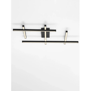 Plafon nowoczesny ze ściemniaczem triac Terzzo 80cm LED 3000K czarny