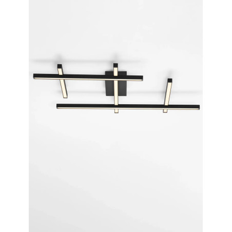 Plafon nowoczesny ze ściemniaczem triac Terzzo 80cm LED 3000K czarny
