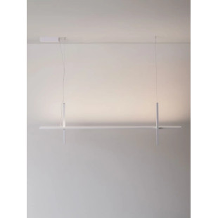 Lampa wisząca podłużna minimalistyczna Enzano 152cm LED 3000K biała