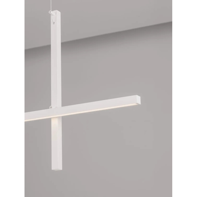 Lampa wisząca podłużna minimalistyczna Enzano 152cm LED 3000K biała