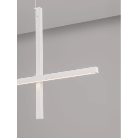 Lampa wisząca podłużna minimalistyczna Enzano 152cm LED 3000K biała