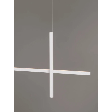 Lampa wisząca podłużna minimalistyczna Enzano 152cm LED 3000K biała