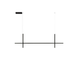 Lampa wisząca podłużna minimalistyczna Enzano 152cm LED 3000K czarna