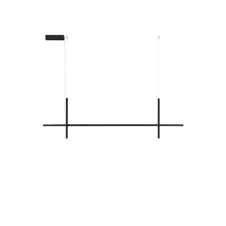 Lampa wisząca podłużna minimalistyczna Enzano 152cm LED 3000K czarna
