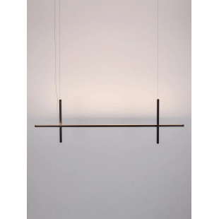 Lampa wisząca podłużna minimalistyczna Enzano 152cm LED 3000K czarna