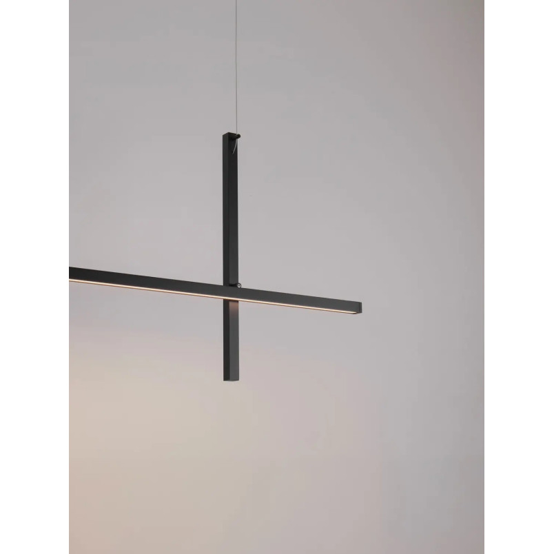 Lampa wisząca podłużna minimalistyczna Enzano 152cm LED 3000K czarna