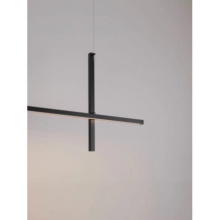Lampa wisząca podłużna minimalistyczna Enzano 152cm LED 3000K czarna