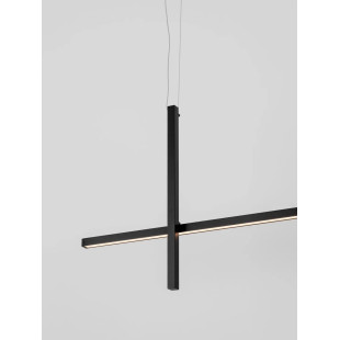 Lampa wisząca podłużna minimalistyczna Enzano 152cm LED 3000K czarna