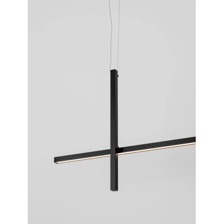 Lampa wisząca podłużna minimalistyczna Enzano 152cm LED 3000K czarna