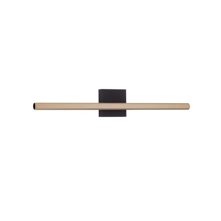 Kinkiet podłużny minimalistyczny Rappo 62cm LED 3000K IP54 złoty beż / czarny