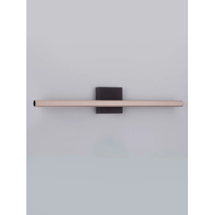 Kinkiet podłużny minimalistyczny Rappo 62cm LED 3000K IP54 złoty beż / czarny