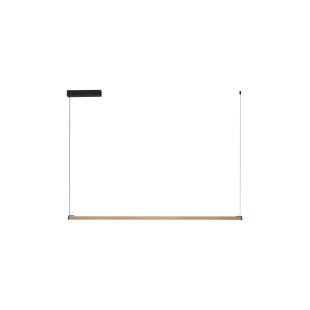 Lampa wisząca liniowa minimalistyczna Rappo 123cm LED 3000K szampańskie złoto