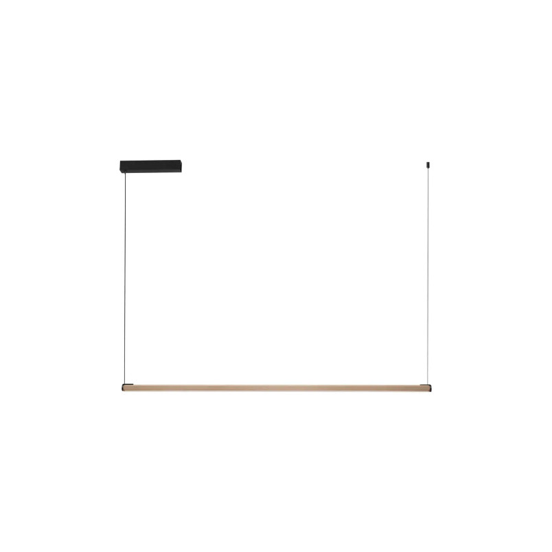 Lampa wisząca liniowa minimalistyczna Rappo 123cm LED 3000K szampańskie złoto