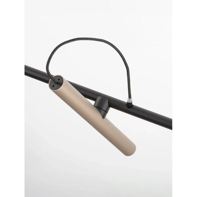 Reflektor sufitowy 4 punktowy z magnetycznymi reflektorkami Fodico LED 3000K 150cm czarny / szampański