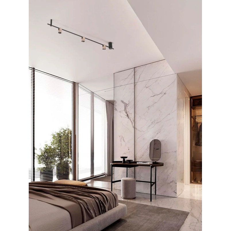 Reflektor sufitowy 3 punktowy Arola 150cm LED 3000K beżowe złoto