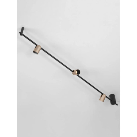 Reflektor sufitowy 3 punktowy Arola 150cm LED 3000K beżowe złoto