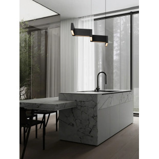 Lampa wisząca podłużna regulowana Torro 124cm LED 3000K czarna