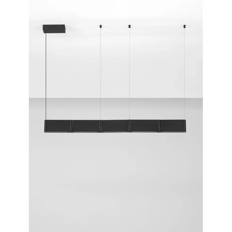 Lampa wisząca podłużna regulowana Torro 124cm LED 3000K czarna