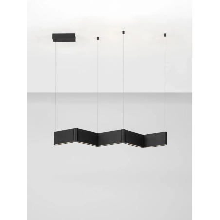Lampa wisząca podłużna regulowana Torro 124cm LED 3000K czarna