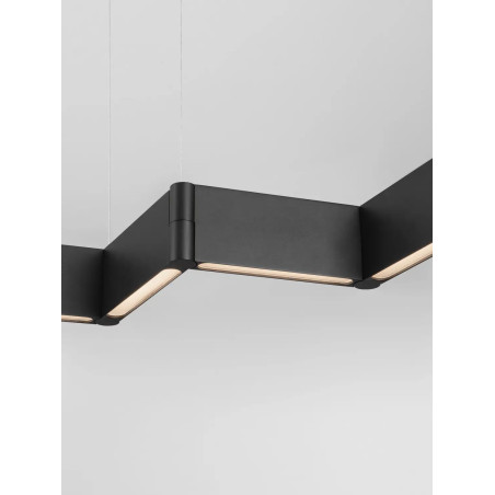 Lampa wisząca podłużna regulowana Torro 124cm LED 3000K czarna