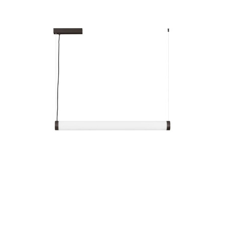 Lampa wisząca tuba podłużna ze ściemniaczem triac Fonto 98,5cm LED 3000K czarna