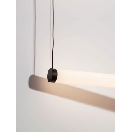Lampa wisząca tuba podłużna ze ściemniaczem triac Fonto 98,5cm LED 3000K czarna