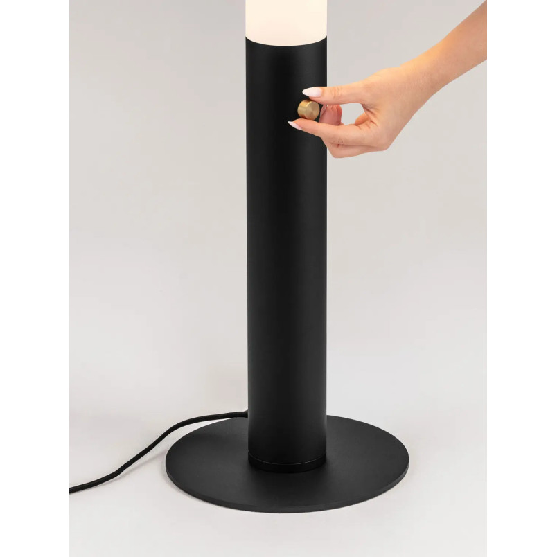 Lampa podłogowa ze ściemniaczem Fonto 140cm LED 3000K czarna