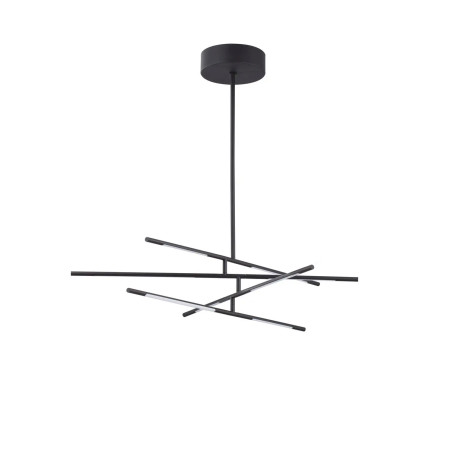 Lampa sufitowa 4 punktowa regulowana - ściemniacz triac Darren 84cm LED 3000K czarna