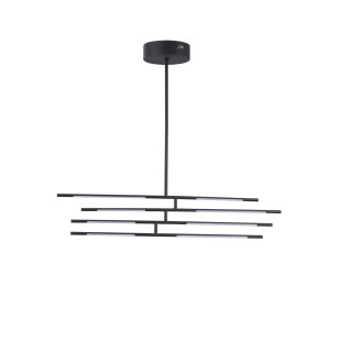 Lampa sufitowa 4 punktowa regulowana - ściemniacz triac Darren 84cm LED 3000K czarna