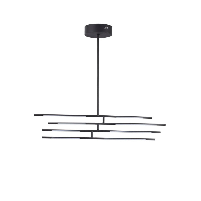 Lampa sufitowa 4 punktowa regulowana - ściemniacz triac Darren 84cm LED 3000K czarna