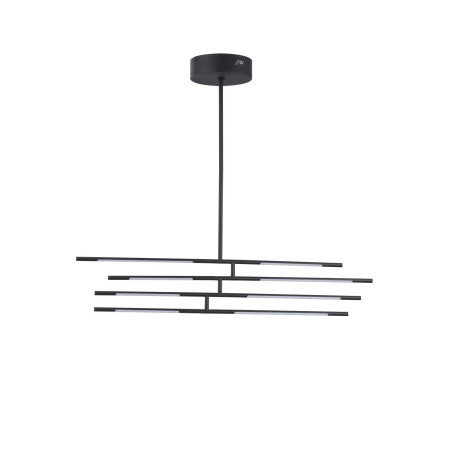 Lampa sufitowa 4 punktowa regulowana - ściemniacz triac Darren 84cm LED 3000K czarna