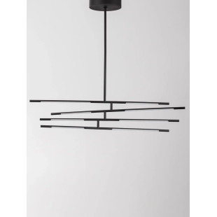 Lampa sufitowa 4 punktowa regulowana - ściemniacz triac Darren 84cm LED 3000K czarna