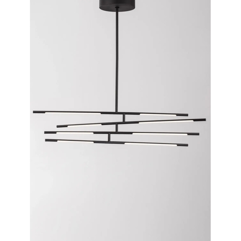 Lampa sufitowa 4 punktowa regulowana - ściemniacz triac Darren 84cm LED 3000K czarna