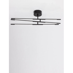 Plafon 3 punktowy regulowany ze ściemniaczem triac Darren 84cm LED 3000K czarny