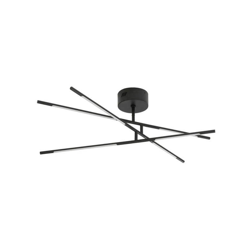 Plafon 3 punktowy regulowany ze ściemniaczem triac Darren 84cm LED 3000K czarny