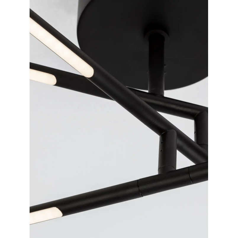 Plafon 3 punktowy regulowany ze ściemniaczem triac Darren 84cm LED 3000K czarny