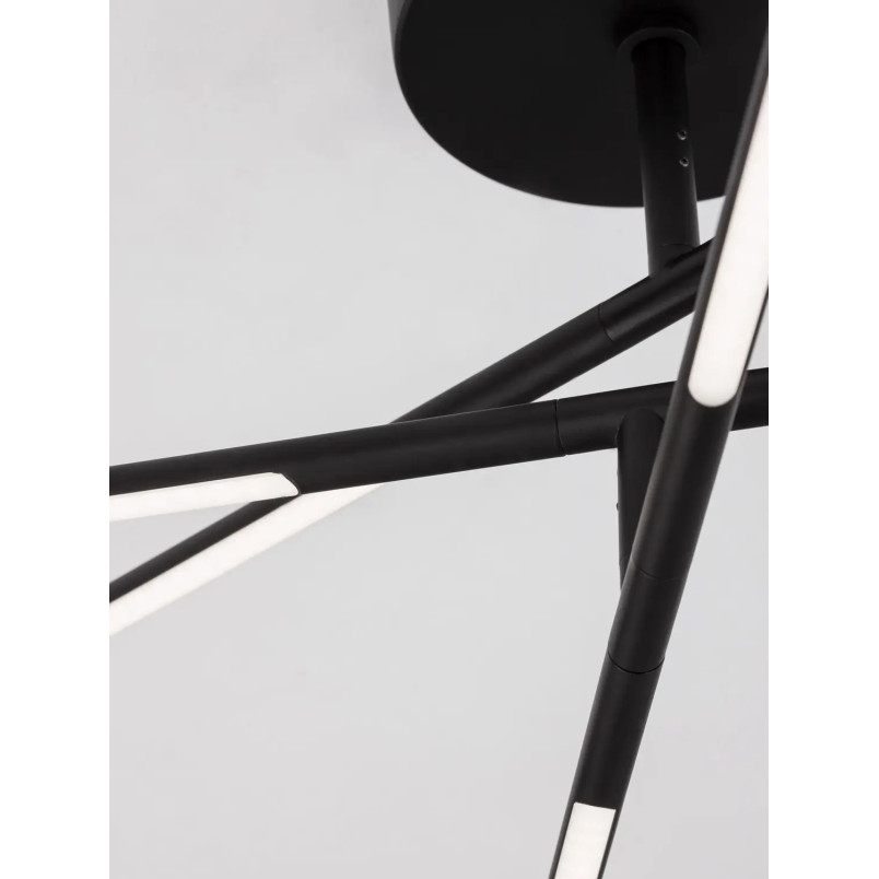 Plafon 3 punktowy regulowany ze ściemniaczem triac Darren 84cm LED 3000K czarny