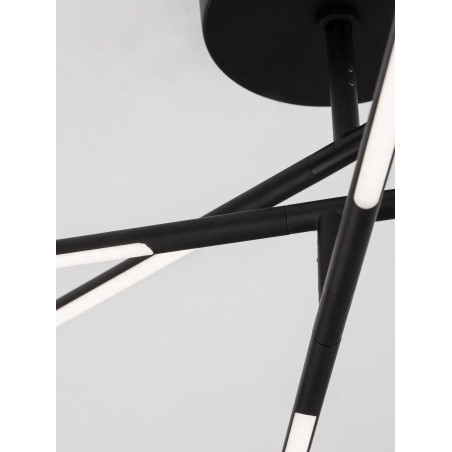Plafon 3 punktowy regulowany ze ściemniaczem triac Darren 84cm LED 3000K czarny
