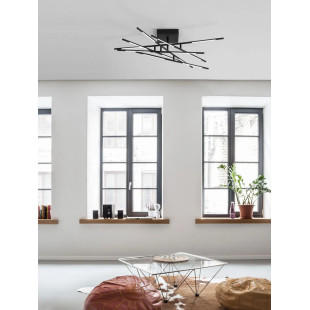 Plafon 3 punktowy regulowany ze ściemniaczem triac Darren 94cm LED 3000K czarny