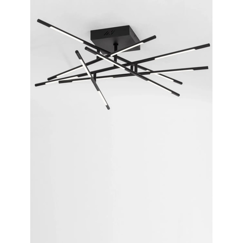 Plafon 3 punktowy regulowany ze ściemniaczem triac Darren 94cm LED 3000K czarny