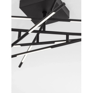 Plafon 3 punktowy regulowany ze ściemniaczem triac Darren 94cm LED 3000K czarny