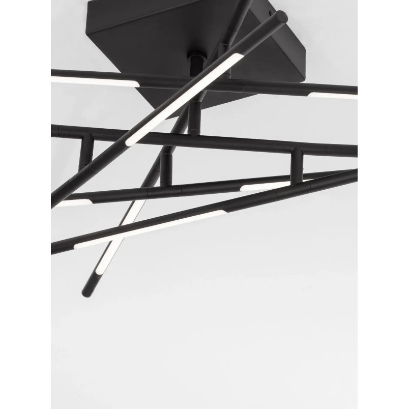 Plafon 3 punktowy regulowany ze ściemniaczem triac Darren 94cm LED 3000K czarny
