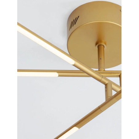 Plafon 3 punktowy regulowany ze ściemniaczem triac Darren 84cm LED 3000K złoty mosiądz