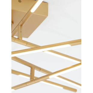 Plafon 3 punktowy regulowany ze ściemniaczem triac Darren 94cm LED 3000K złoty mosiądz