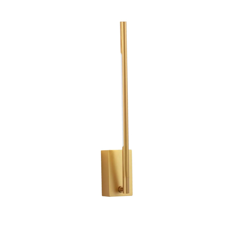 Kinkiet pionowy regulowany Darren 37cm LED 3000K złoty mosiądz