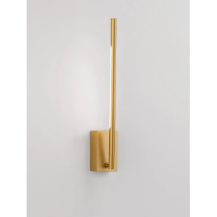Kinkiet pionowy regulowany Darren 37cm LED 3000K złoty mosiądz