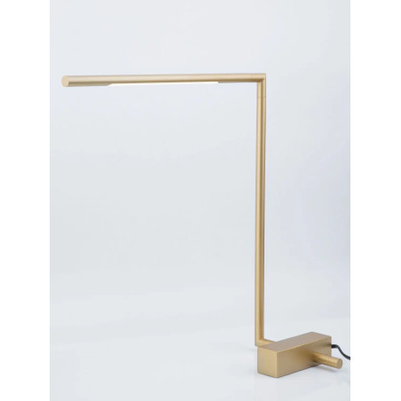 Lampa stołowa minimalistyczna - regulowana Darren H40cm LED 3000K złoty mosiądz