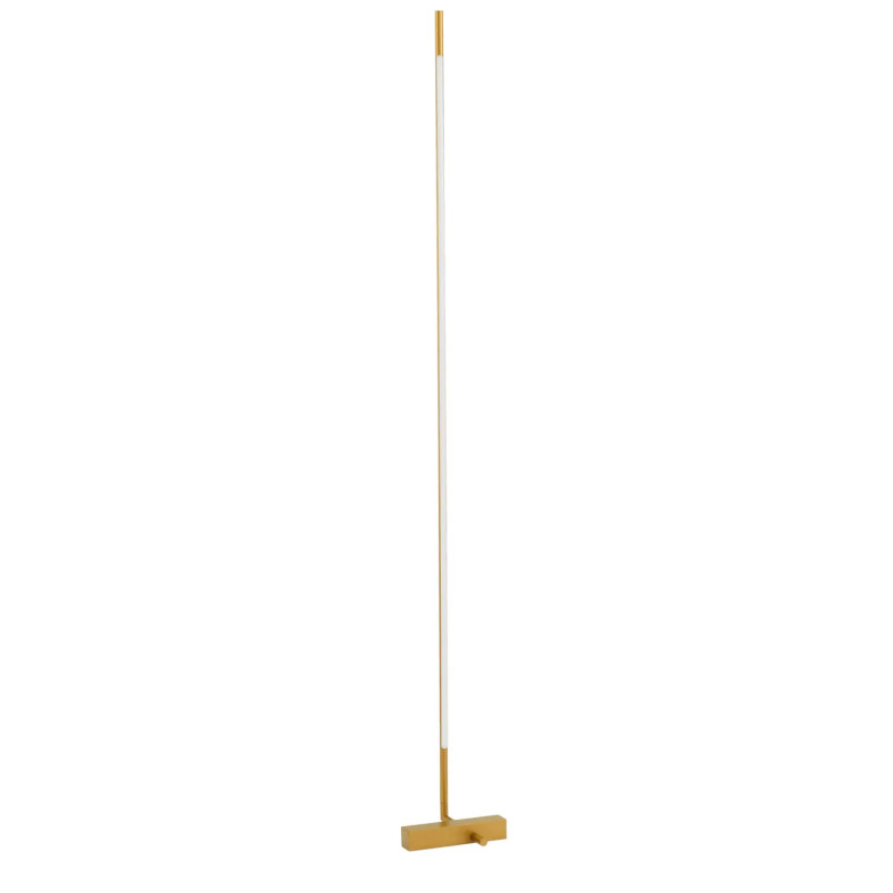 Lampa podłogowa minimalistyczna regulowana Darren H140cm LED 3000K złoty mosiądz